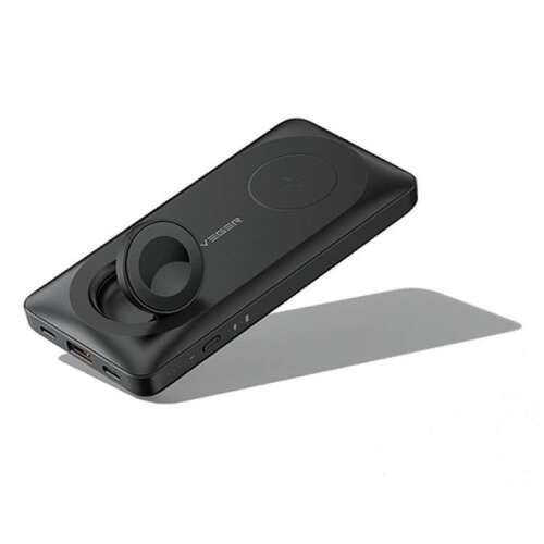 VEGER MagMulti 10000mAh power bank with MagSafe wireless charging, PD 22.5W fast charging, and Apple Watch charging