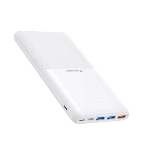Veger S22 20000mAh power bank, fehér, 4 port, gyors töltés, PD20W - Veger