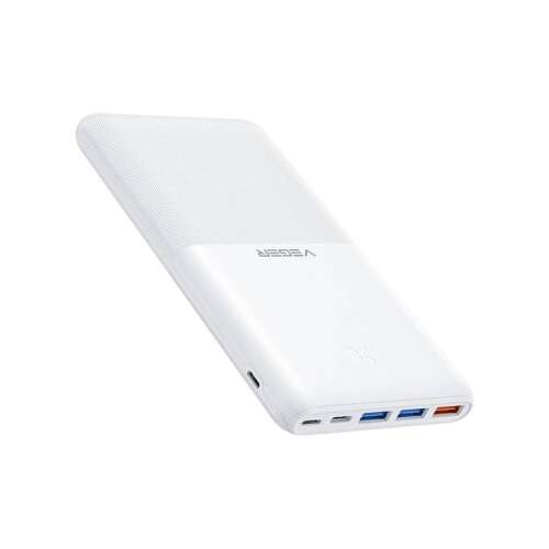 Veger S22 20000mAh power bank, alb, 4 porturi, încărcare rapidă, PD20W
