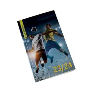 Realsystem Schüler-Taschenbuch 2023/2024, Fußball-Design - Schreibwaren für das Büro