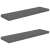 2 db magasfényű szürke MDF fali polc 90 x 23,5 x 3,8 cm