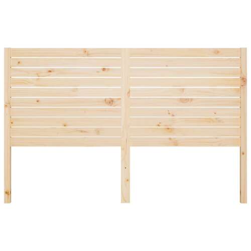 Tömör fenyőfa ágyfejtámla, 146 x 4 x 100 cm, léces kialakítás, természetes felület - Ágytámla
