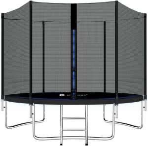 Springos 244cm Premium Trampoline with Ladder #black