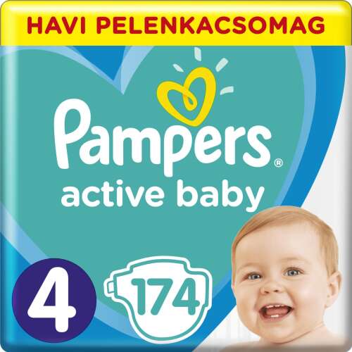 Pampers Active Baby havi Pelenkacsomag 9-14kg Maxi 4 (174db) 32522600