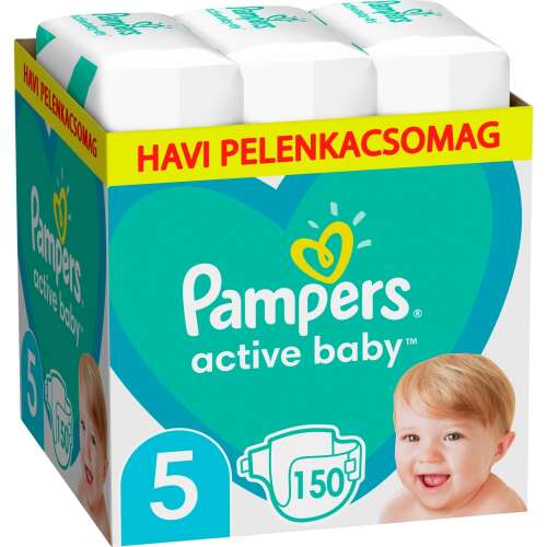 Pampers Active Baby mesačné balenie plienok 11-16kg Junior 5 (150ks)