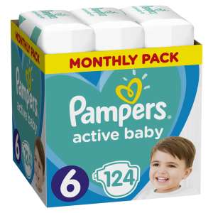 Pampers Active Baby havi Pelenkacsomag 13-18kg Junior 6 (124db)
