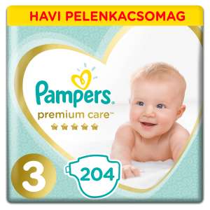 Pampers Premium Care havi Pelenkacsomag 6-10kg Midi 3 (204db)