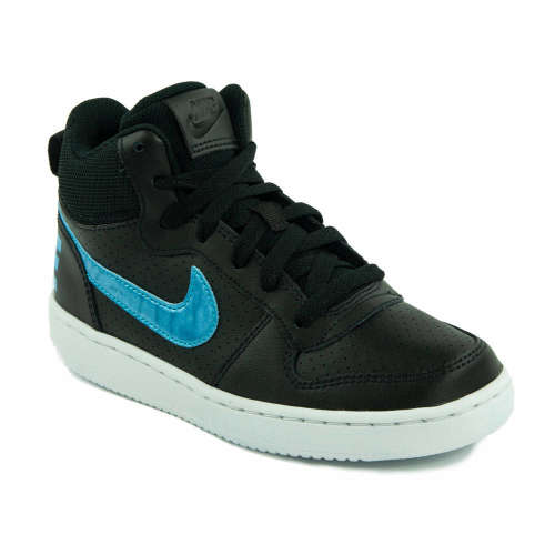 Nike Court Borough Mid EP GS fiú magasszárú Gyerekcipő #fekete 31373064
