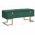 Bársony Tárolós Pad - Zöld - 105 cm 53098594