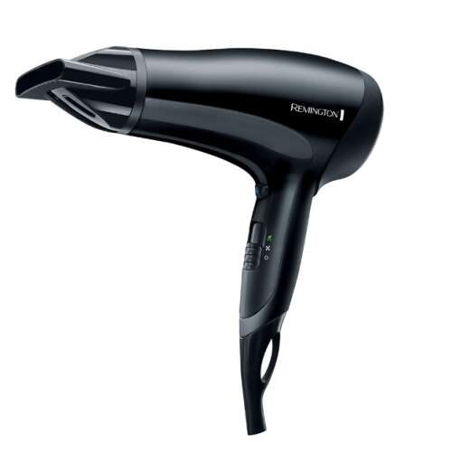 Czarna suszarka do włosów Remington D3010 z koncentratorem