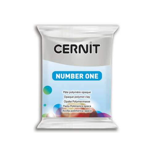 Cernit Number One Opaque Polimer Agyag, 56g, Szürke