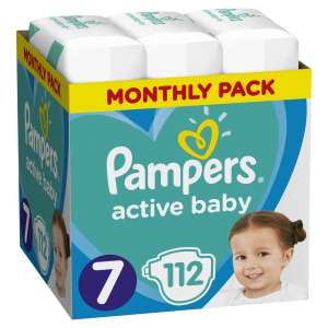 Pampers Active Baby havi Pelenkacsomag 15kg+ Junior 7 (112db)