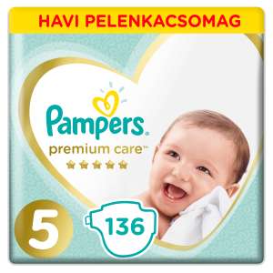 Pampers Premium Care havi Pelenkacsomag 11-16kg Junior 5 (136db)