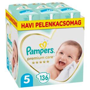 Pampers Premium Care havi Pelenkacsomag 11-16kg Junior 5 (136db) 32522932 Pelenkák