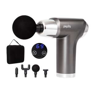 Pepita massage gun with 4 interchangeable heads and carrying case - Massage gun