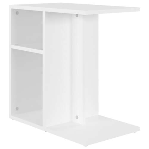 Fehér forgácslap kisasztal 50 x 30 x 50 cm