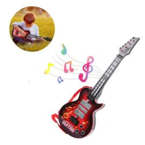 Világító játék elektromos gitár gyerekeknek – 4 húros (BBJ 53173673 Játék hangszerek - Gitár