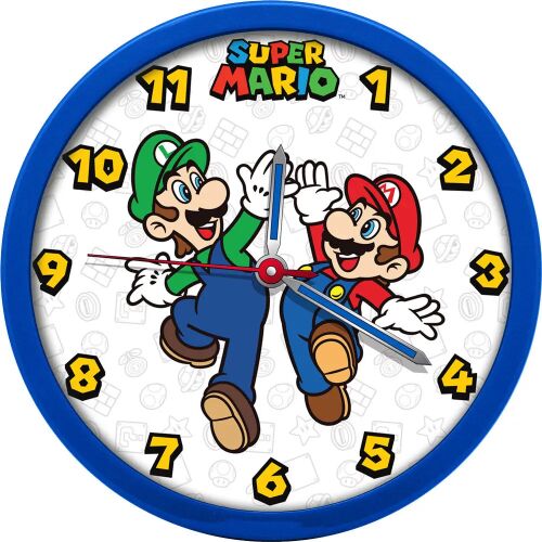 Super Mario Bros. falióra Mario és Luigi figurákkal - Falióra