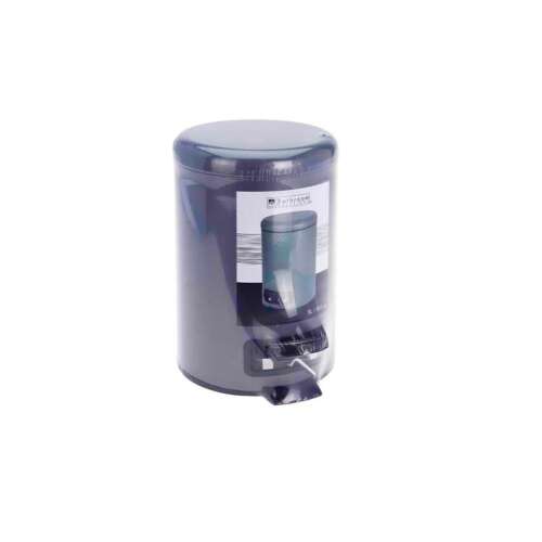Bathroom Solutions Pedal-Mülleimer, blau, Metall, 3 Liter