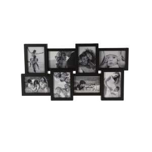 Foto rám Excellent Houseware na 8 fotografií, čierna, 59x31x2,5 cm, polypropylén/sklo - Rámy na obrazy