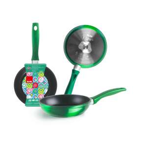 Ibili MiniAlu grüne Bratpfanne mit Antihaftbeschichtung, 14 cm Durchmesser - Ibili