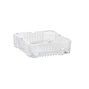 Cenușă de sticlă, Excellent Houseware, 10x10x3,5 cm, transparent - Scrumiere