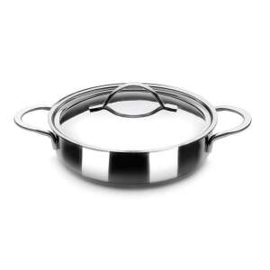 Ibili Noah stainless steel frying pan with lid, 32 cm diameter - Ibili