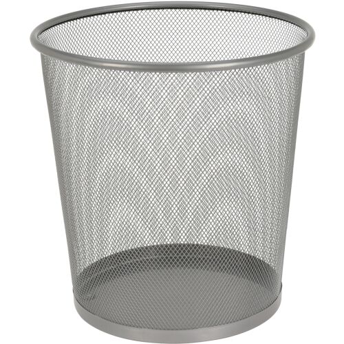 Excellent Metall Mesh Papierkorb, Grau, 26,5x28 cm