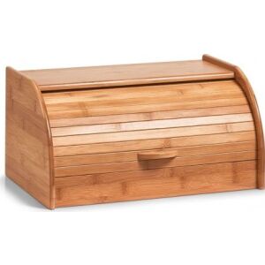Zeller Bamboo Bread Box with Roll Top Lid - Bread Bin