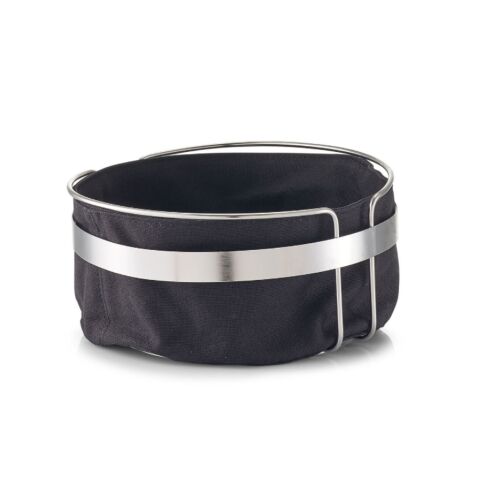 Cos servire Zeller, metal/textil, 21.5x11 cm, argintiu/negru 117336841