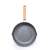 Fissman Shadow Borneo deep frying pan, 28cm, aluminum, gray with wooden handle