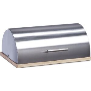 Zeller Kenyértartó - Rozsdamentes Acél/Bambusz - 39x28x16 cm