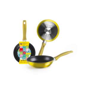 Ibili MiniAlu-Ananas frying pan, yellow, 14x3 cm, non-stick - Ibili