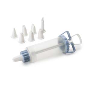 Striekačka na zdobenie tort Ibili so 6 tryskami, priehľadná/modrá - Pomôcky na dekoráciu koláčov