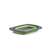 Zeller Collapsible Silicone Strainer with Handles, Green and Grey, folded