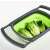 Zeller Collapsible Silicone Strainer with Handles, Green and Grey, used for washing lettuce