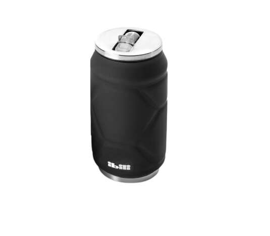 Doza termos Ibili-Termos, otel inoxidabil 18/10, 13.5x7 cm, negru/argintiu