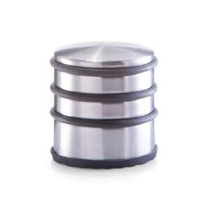 Zeller Türstopper, Edelstahl 18/0, 6,5x7 cm, silber/schwarz