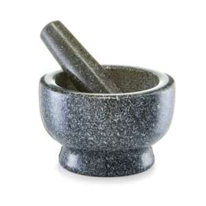 Zeller granite mortar and pestle, 10x12 cm, gray - Mortar