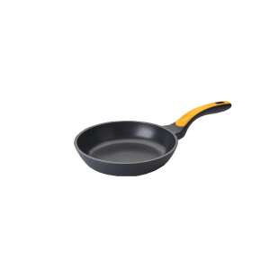 Ibili Evolution 24cm non-stick frying pan with yellow handle, aluminum, black and yellow - Ibili
