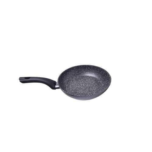 Tigaie Fissman Fiore 28cm din aluminiu, negru, vedere laterală