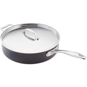 Stellar hard anodized saucepan with lid, 52x28x9 cm, black/silver - Stellar