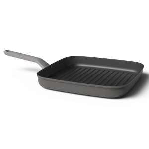 BergHOFF Leo Grillpfanne, Aluminium, 28x28x4 cm, grau - Koch- & Backgeschirr