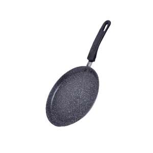Fissman Fiore Pfanne zum Backen von Pfannkuchen, Antihaftbeschichtung, Aluminium, 24x2 cm, schwarz - Fissman