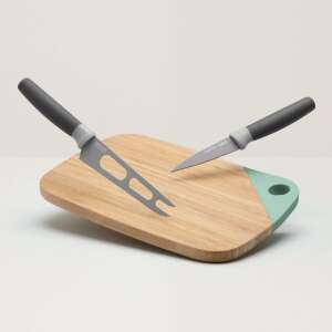 BergHOFF Leo cheese knife and cutting board set, stainless steel and bamboo, multi-colored - Kitchen Knife