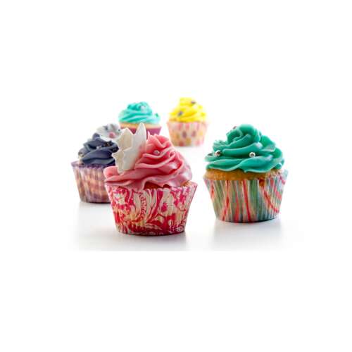 100 darabos színes muffinpapír, tökéletes finom muffinok sütéséhez