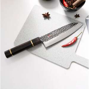 Fissman-Kensei Bokuden Santoku Knife, AUS-8 steel, 18 cm, silver/brown 53183932