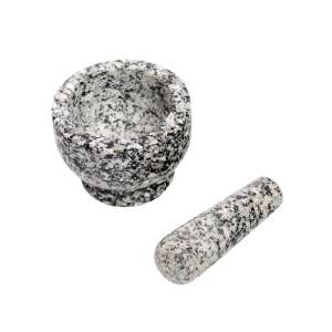Zeller granite mortar and pestle, 9x6.5 cm, gray - Mortar
