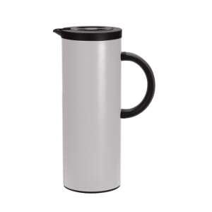 Termosová kanvica Excellent Houseware s dvojitými stenami, nerezová oceľ/sklo, 1000 ml, biela - Termosky a fľaše na nápoje