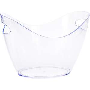 Przezroczysty kubeł na lód z akrylu z uchwytami - Przygotowywanie koktajli